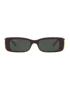 Balenciaga BB0096S Acetate Sunglasses in Brown