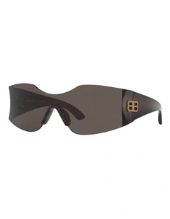 Balenciaga BB0292S Nylon Sunglasses in Grey