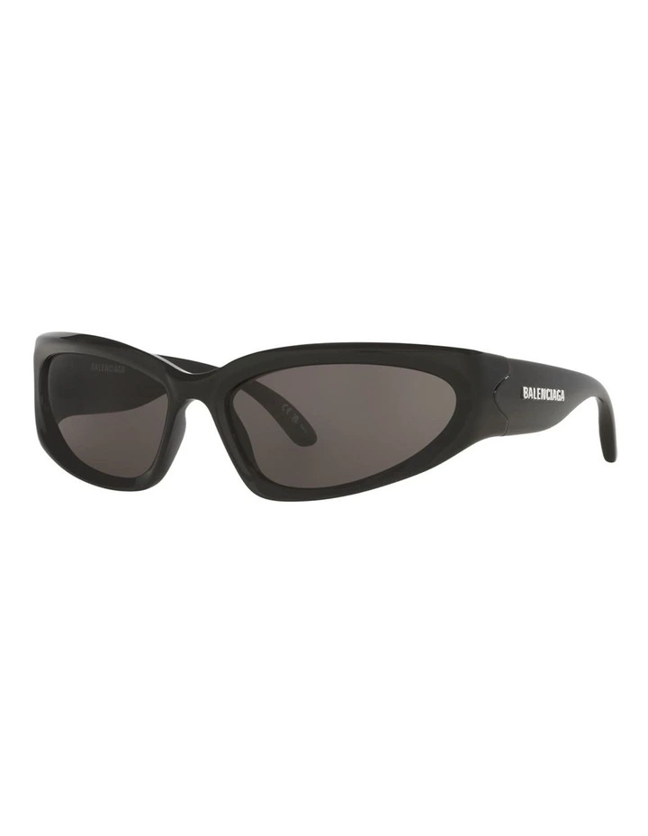 Balenciaga BB0157S Injected Sunglasses in Black image 1