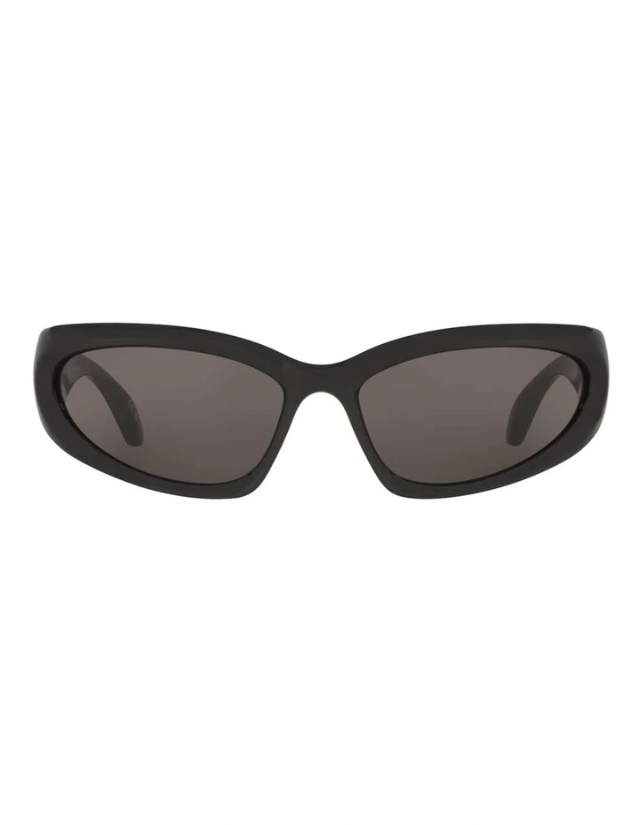 Balenciaga BB0157S Injected Sunglasses in Black image 2