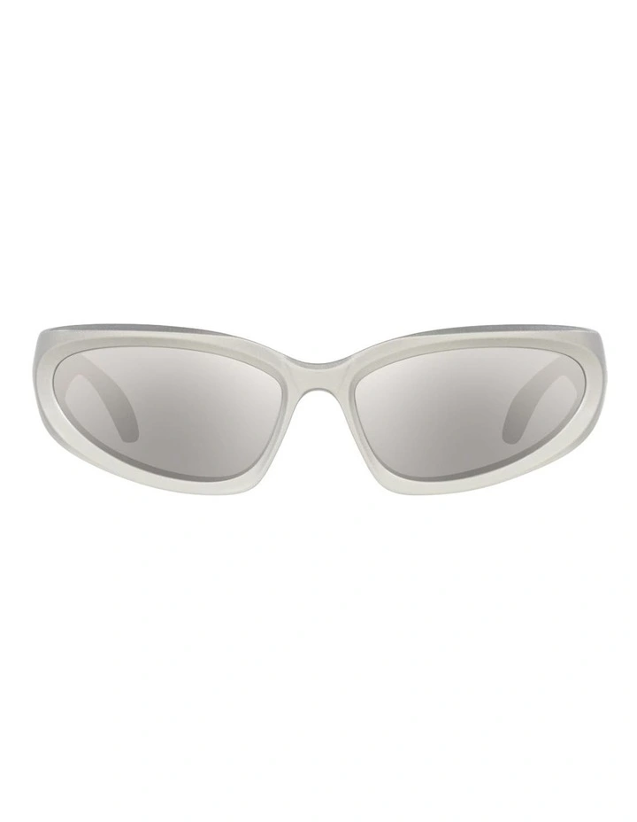 Balenciaga BB0157S Injected Sunglasses in Silver image 2