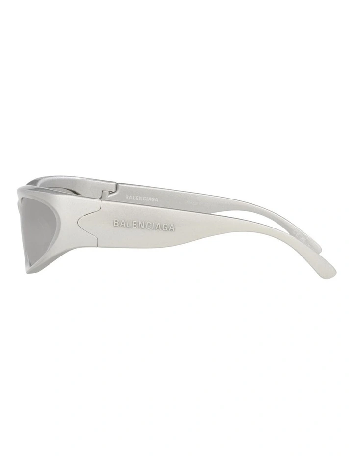 Balenciaga BB0157S Injected Sunglasses in Silver image 3