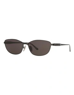 Balenciaga BB0357SA Metal Sunglasses in Grey