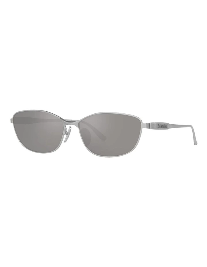 Balenciaga BB0357SA Metal Sunglasses in Silver image 1