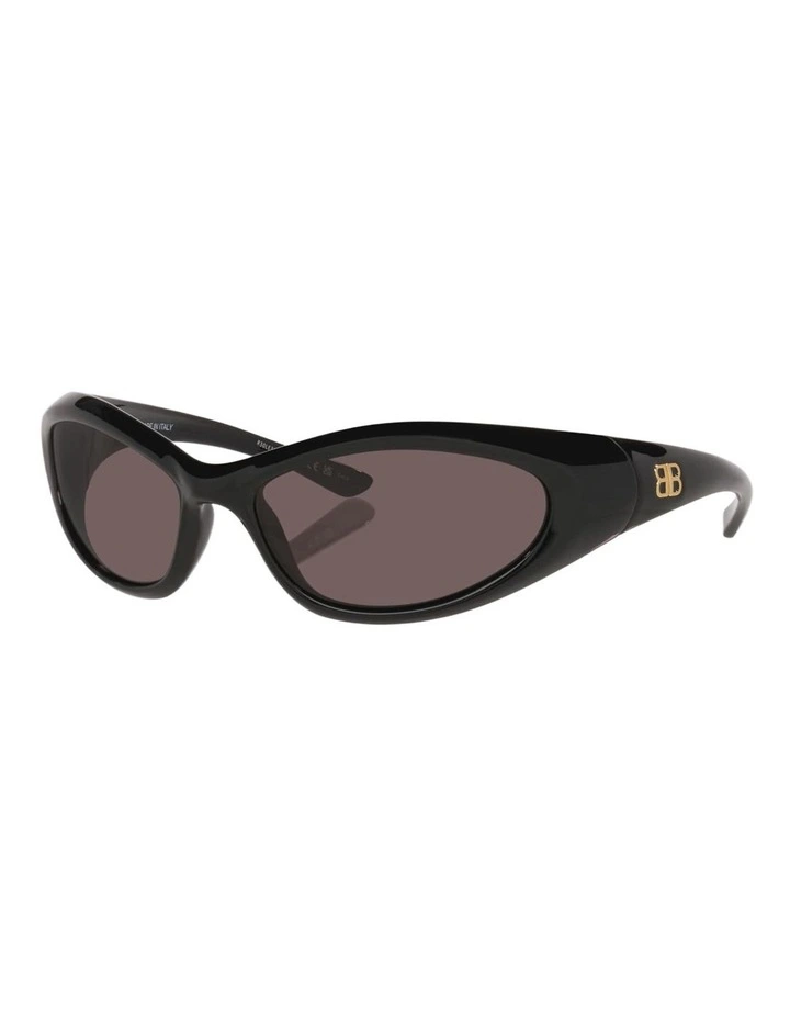 Balenciaga BB0384S Injected Sunglasses in Black image 1