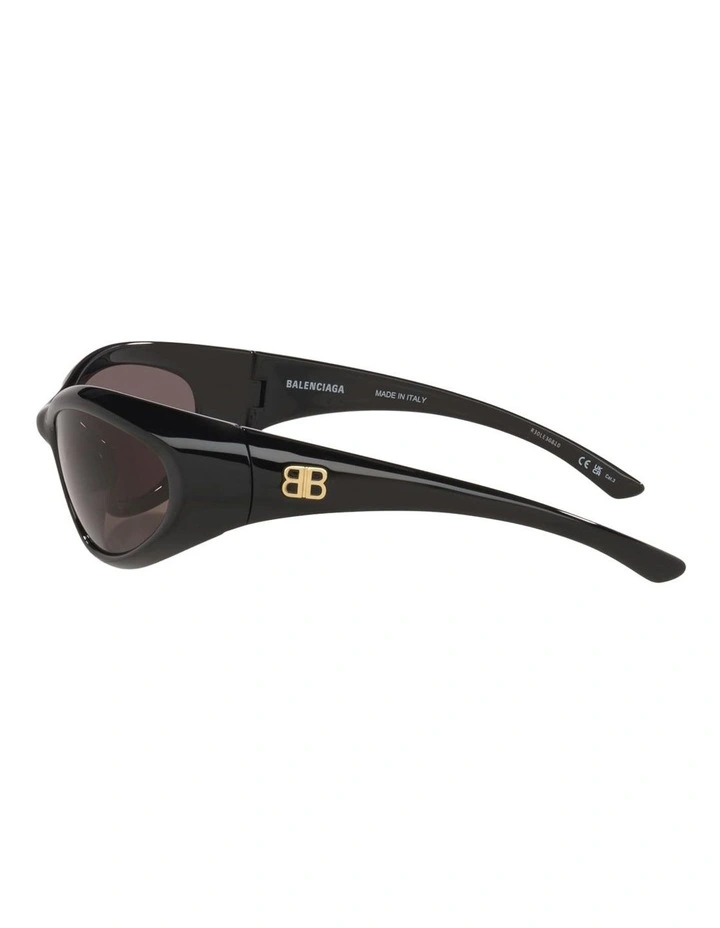 Balenciaga BB0384S Injected Sunglasses in Black image 3