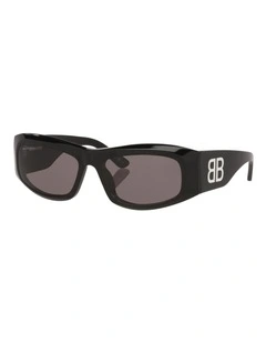 Balenciaga BB0395S Acetate Sunglasses in Black