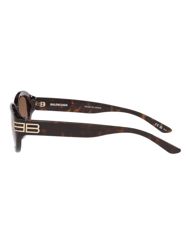 Balenciaga BB0434SK Acetate Sunglasses in Tortoise image 2