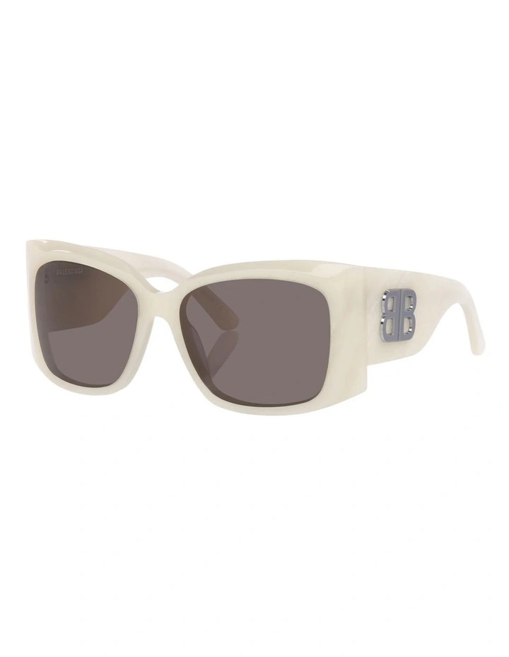 Balenciaga BB0443S Acetate Sunglasses in Beige image 1
