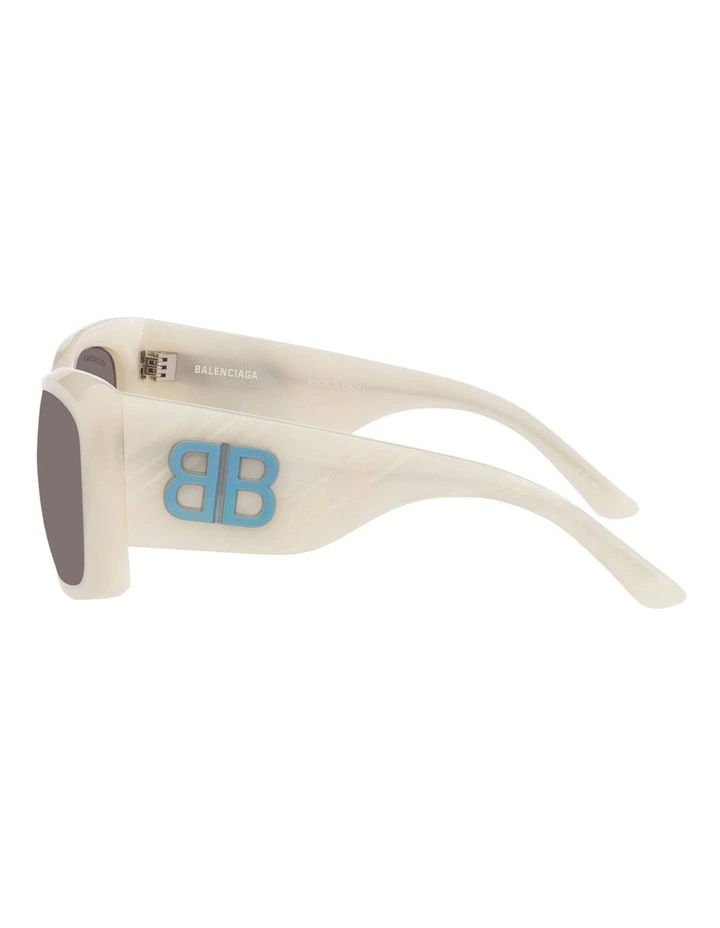 Balenciaga BB0443S Acetate Sunglasses in Beige image 3