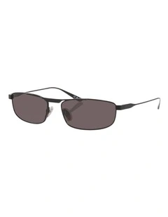 Balenciaga BB0451S Metal Sunglasses in Black