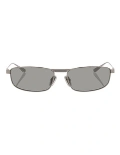 Balenciaga BB0451S Metal Sunglasses in Silver
