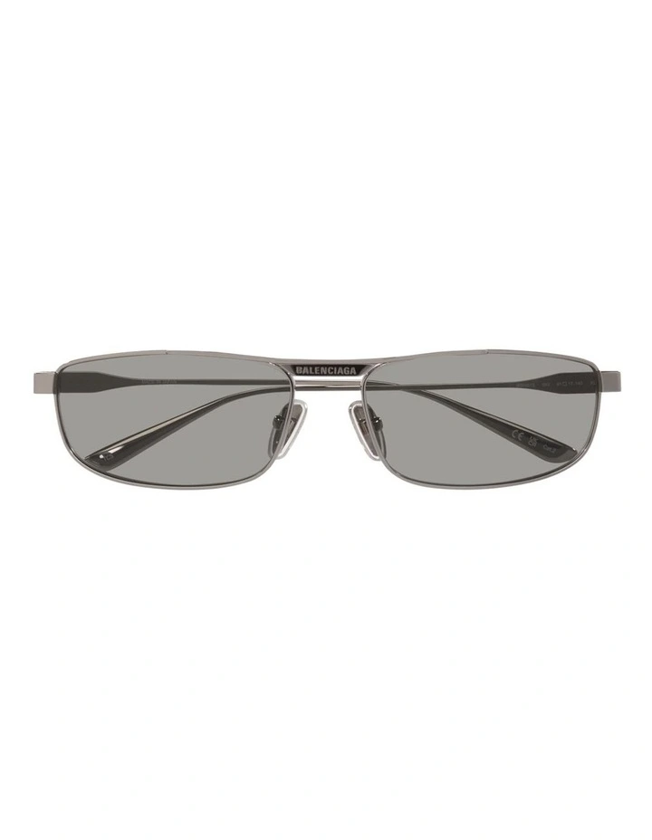 Balenciaga BB0451S Metal Sunglasses in Silver image 3