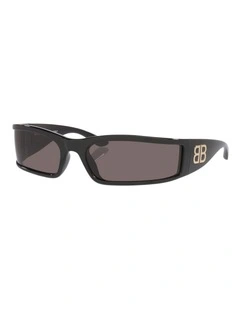 Balenciaga BB0458S Injected Sunglasses in Black