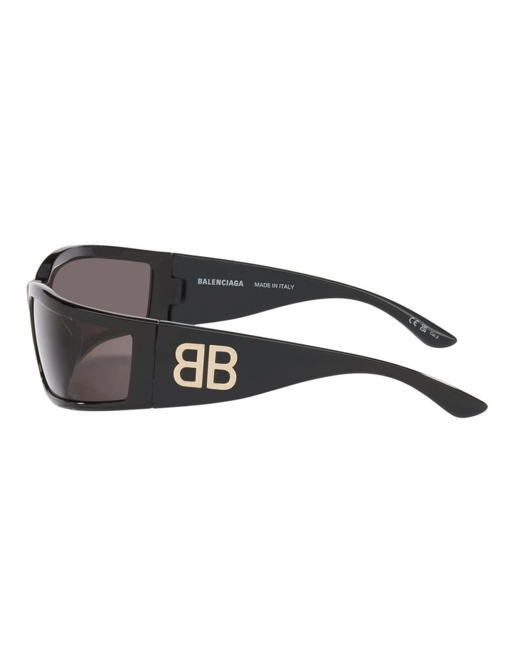 Balenciaga BB0458S Injected Sunglasses in Black image 3