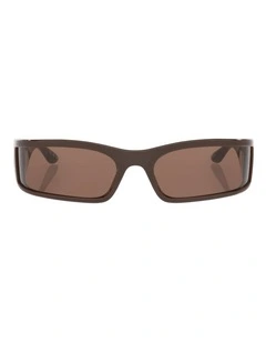 Balenciaga BB0458S Injected Sunglasses in Brown