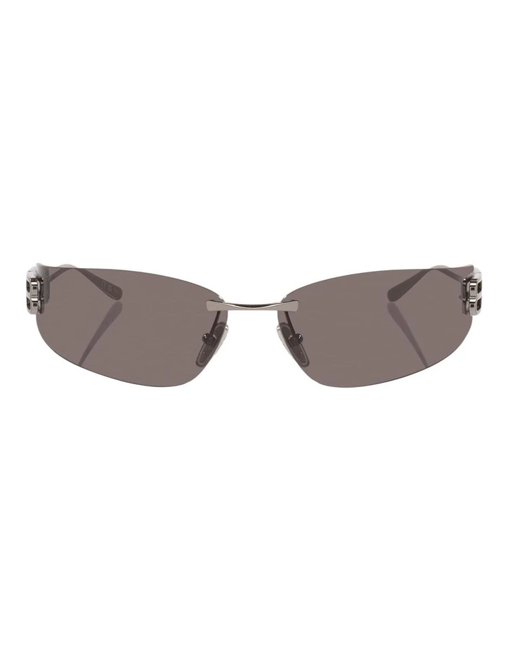 Balenciaga BB0484S Metal Sunglasses in Silver image 1