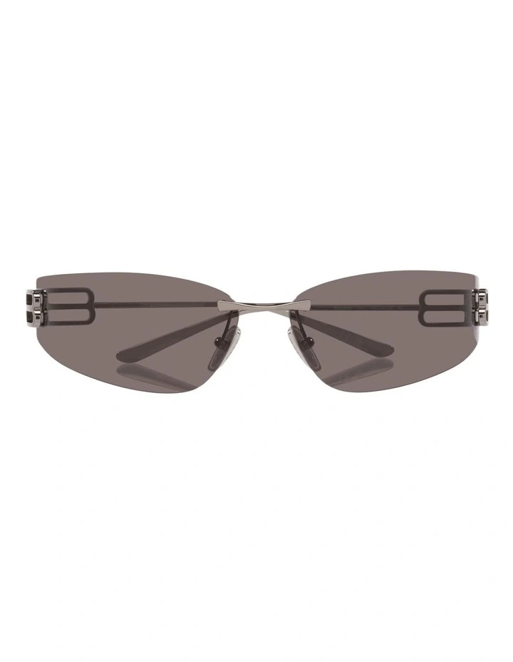 Balenciaga BB0484S Metal Sunglasses in Silver image 3