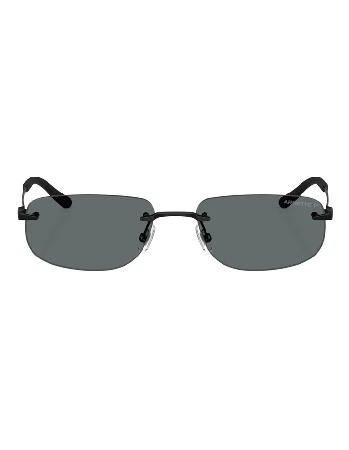 Arnette Metal Polarised Sunglasses in Black image 1