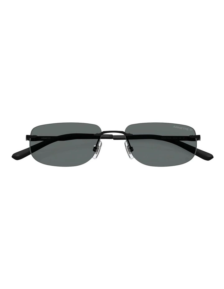 Arnette Metal Polarised Sunglasses in Black image 4