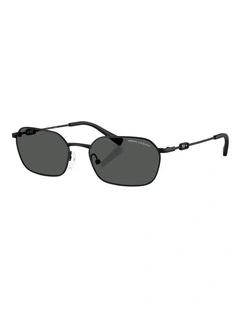 Armani Exchange  Metal Sunglasses in Black