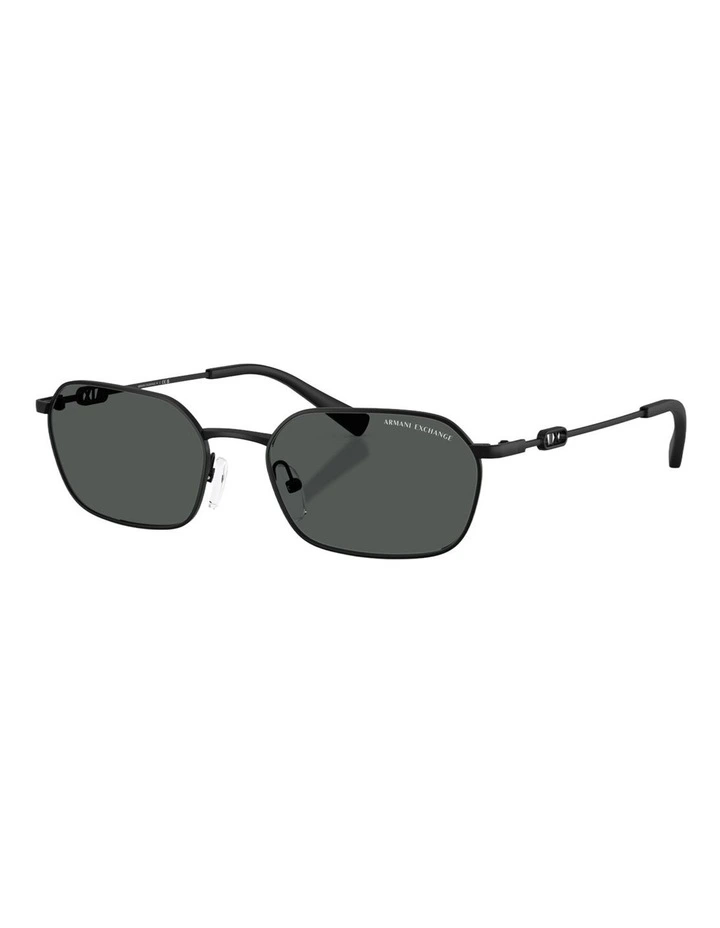 Armani Exchange  Metal Sunglasses in Black image 1