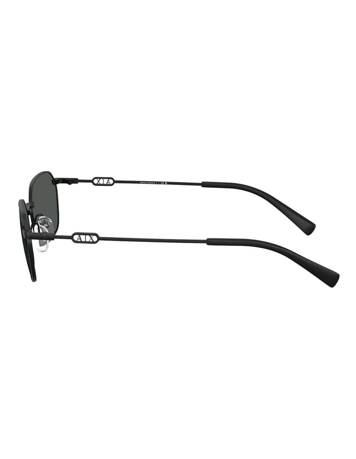 Armani Exchange  Metal Sunglasses in Black image 2
