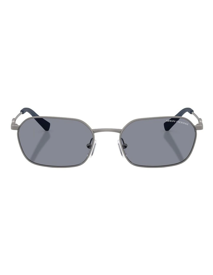 Armani Exchange Metal Sunglasses in Grey image 1