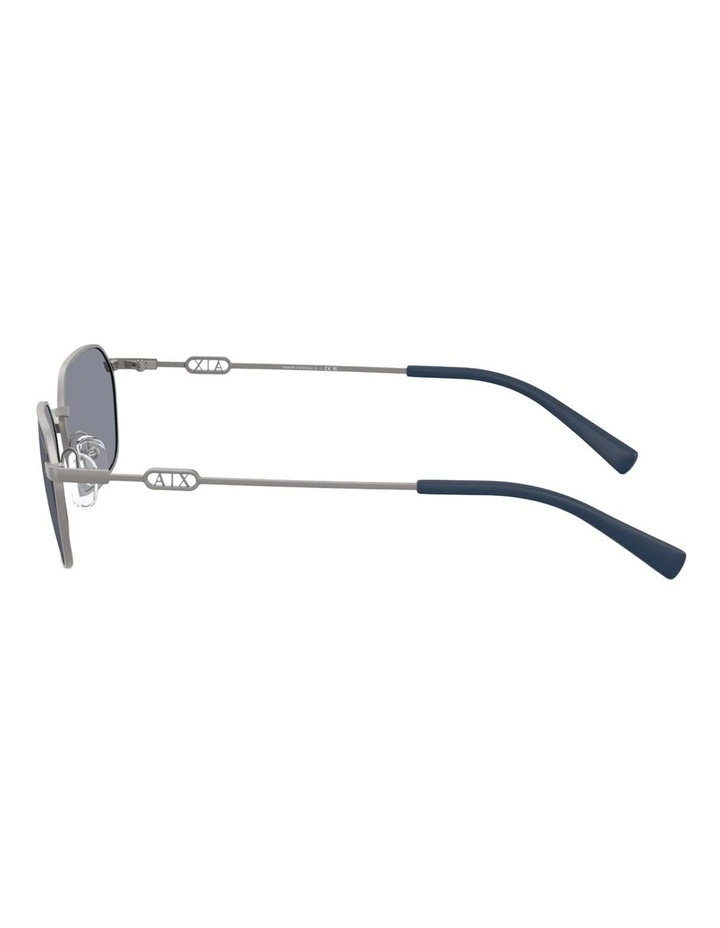 Armani Exchange Metal Sunglasses in Grey image 2
