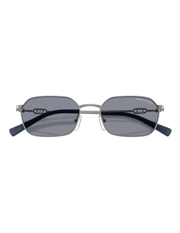 Armani Exchange Metal Sunglasses in Grey image 4