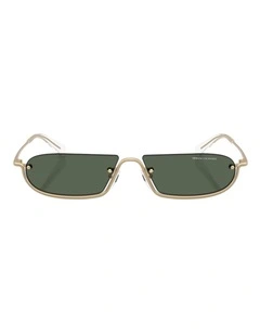 Armani Exchange Metal Sunglasses in Black