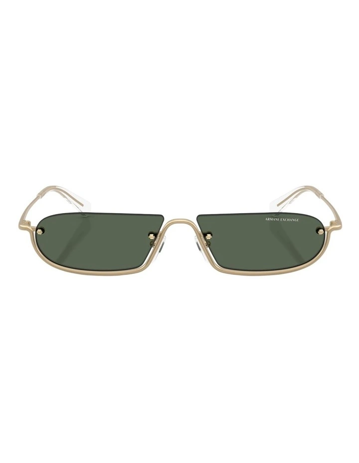 Armani Exchange Metal Sunglasses in Black image 1