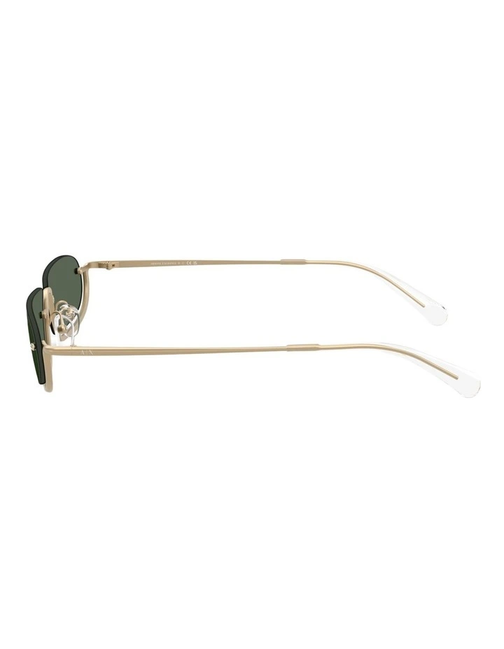 Armani Exchange Metal Sunglasses in Black image 2