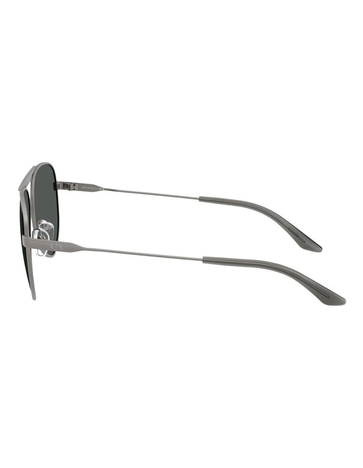 Armani Exchange  Metal Sunglasses in Grey image 1