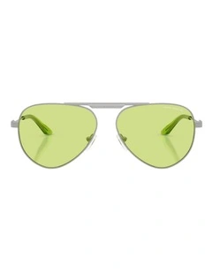 Armani Exchange  Metal Sunglasses in Silver