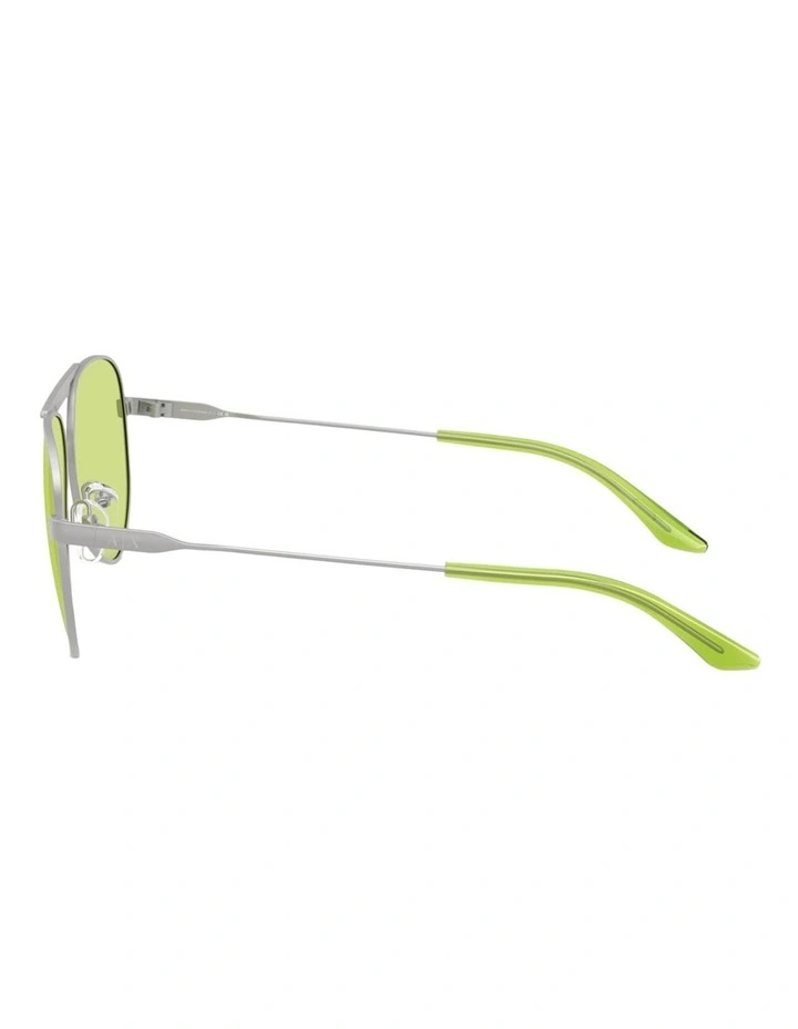 Armani Exchange  Metal Sunglasses in Silver image 2