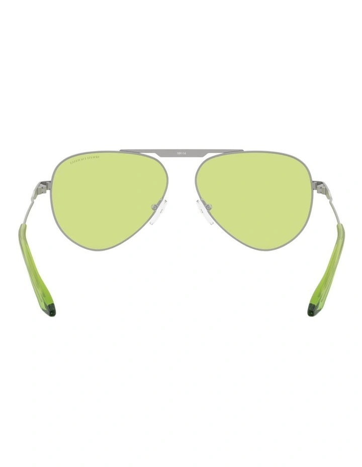 Armani Exchange  Metal Sunglasses in Silver image 3