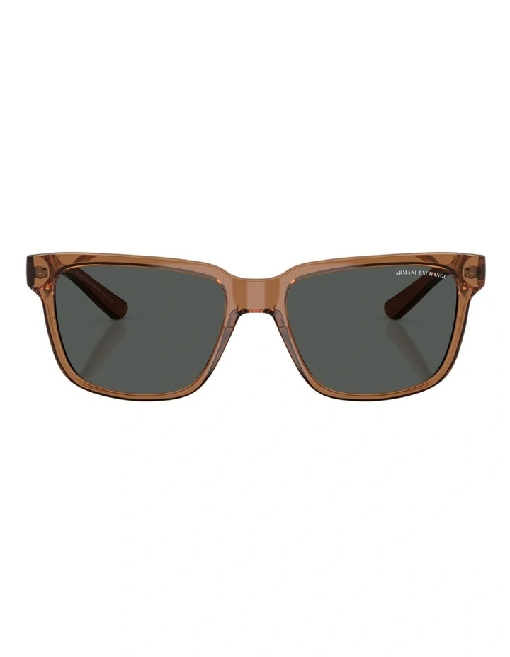 Armani Exchange Injected Sunglasses in Brown image 2