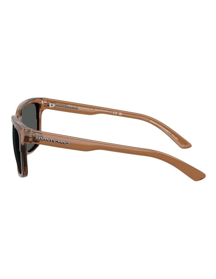 Armani Exchange Injected Sunglasses in Brown image 3