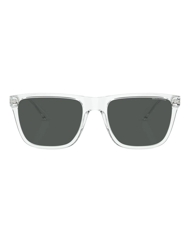 Armani Exchange Injected Sunglasses in Transparent image 2