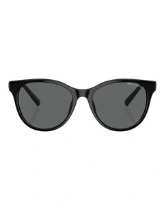 Armani Exchange Injected Cat Eye Sunglasses in Black