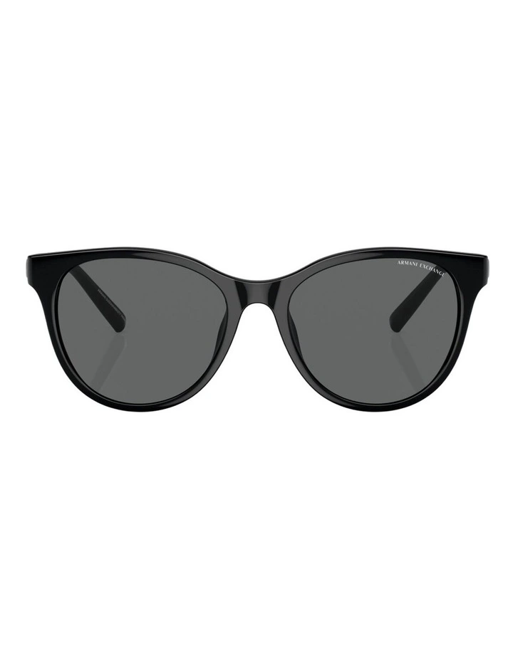 Armani Exchange Injected Cat Eye Sunglasses in Black image 1