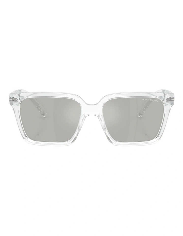 Armani Exchange Injected Sunglasses in Transparent image 2
