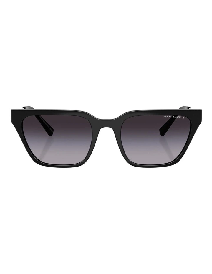 Armani Exchange Injected Sunglasses in Black image 2