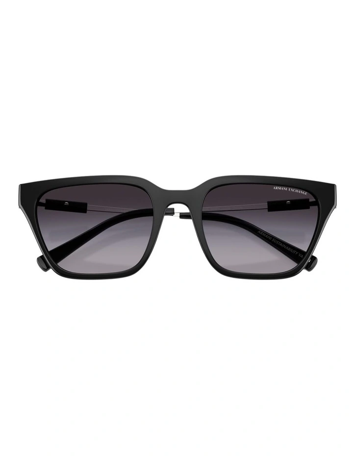 Armani Exchange Injected Sunglasses in Black image 4