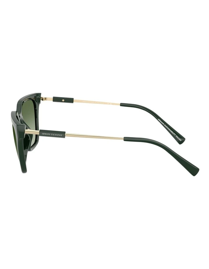 Armani Exchange Injected Sunglasses in Green image 2
