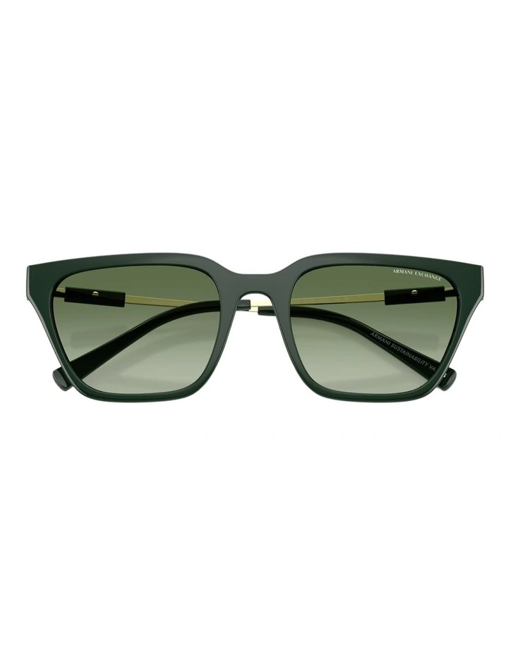 Armani Exchange Injected Sunglasses in Green image 3