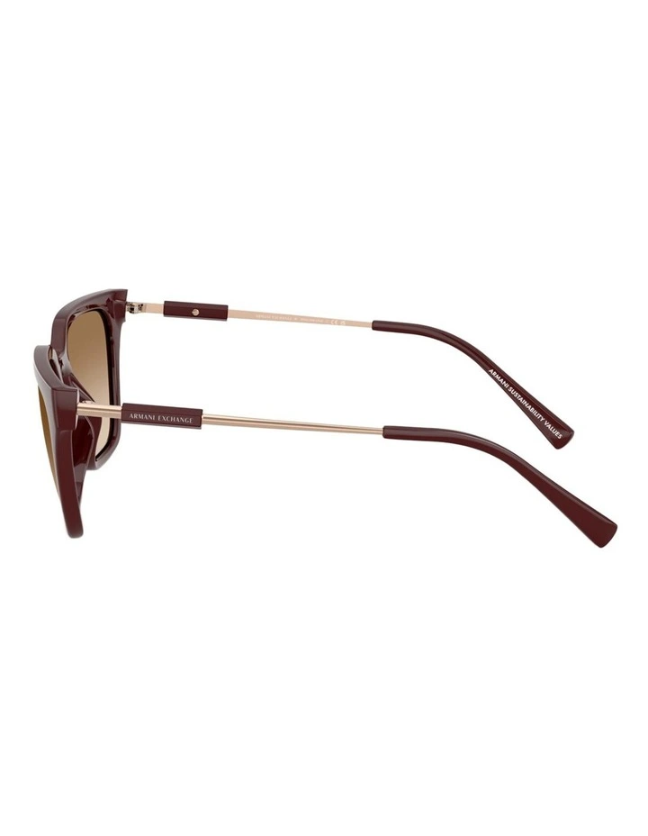Armani Exchange Injected Sunglasses in Red image 2