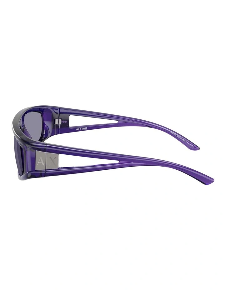 Armani Exchange Injected Sunglasses in Gold image 2
