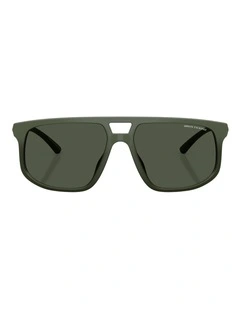Armani Exchange  Injected Polarised Sunglasses in Green